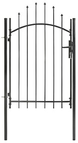 vidaXL Portão de jardim 1x2 m aço preto