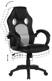 Cadeira de escritório cinzenta FIGHTER Beliani