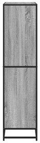 Estante 80,5x35x139 cm derivados de madeira cinzento sonoma