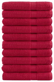 Toalhas de sauna premium SOLUND 10pcs 80x200cm 600gsm vermelho