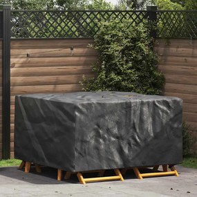vidaXL Capa para móveis de exterior Preto 150 x 150 x 75 cm 210D