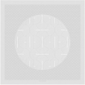 Toalha de mesa jacquard Le Cercle Blanc