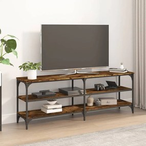 vidaXL Móvel para TV 140x30x50 cm derivados de madeira carvalho fumado