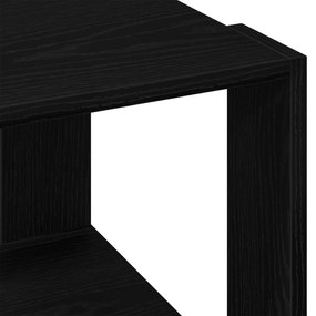Mesa de Centro de madeira de engenheiro preto 40x40x30 cm