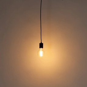 Candeeiro de suspensão com calha de iluminação em bronze escuro - Iconic Cavalux Moderno