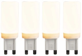 Conjunto de 4 lâmpadas LED G9 reguláveis em 3 etapas 4,5W 500 lm 2700K