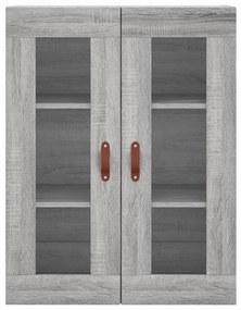 Móveis de parede 2 pcs derivados de madeira cinzento sonoma