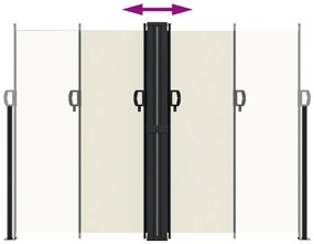 Toldo lateral retrátil 180x1200 cm creme
