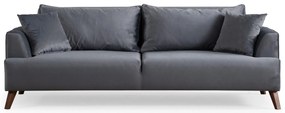 Sofá de 3 Lugares Buhara – Cinzento Escuro – 100x78x220 cm