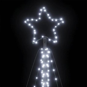 LED Árvore de Natal 570 LEDs Branco Frio 399 cm