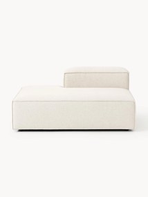 Módulo chaise longue em mistura de linho Lennon