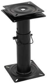 vidaXL Pedestal para banco de barco ajustável giratório a 360° aço