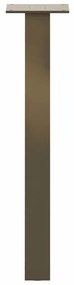Pés para mesa de centro 4 peças aço natural 42 cm aço
