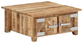 vidaXL Mesa de centro 67x67x30 cm madeira de mangueira maciça