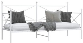 Cama de Dia sem Colchão 90x190 cm aço branco
