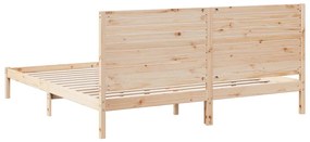 Cama extra longa sem colchão 180x210 cm madeira maciça