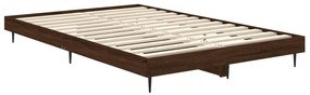 Estrutura cama s/ colchão derivados madeira carvalho castanho