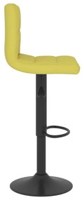 Bancos de bar 2 pcs tecido verde