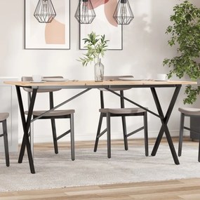 Pernas para mesa de jantar estrutura em X aço