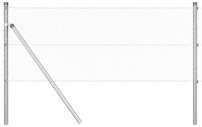 Cerca Hexagonal vidaXL 0,6x10 m Aço Galvanizado