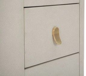 TOUCADOR BEAUTY 120X40X75 CM CREME E DOURADO