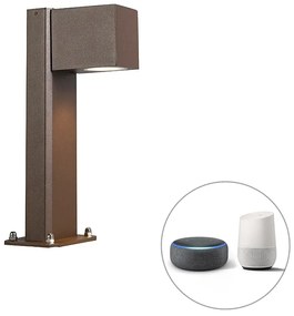 LED Candeeiro de pé inteligente para exteriores castanho ferrugem 30 cm IP44 incl. Wifi GU10 - Baleno Country / Rústico,Moderno