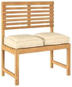 Almofadas de Palete para Assento 2 pcs Beige 40x40x8 cm Tecido Oxford