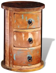 Armário com 3 gavetas madeira reciclada maciça