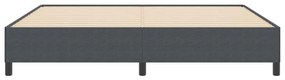 Estrutura de Cama vidaXL Cinza Escuro 200x200 cm Tecido Cotelê