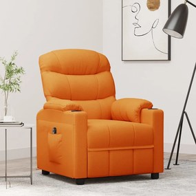vidaXL Poltrona reclinável elétrica tecido amarelo