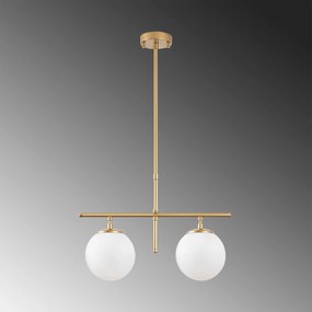 Candeeiro de Teto Roe – Dourado Brilhante – 52 x 15 x 36-76 cm