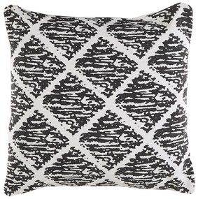 Conjunto de 2 almofadas de algodão preto e branco 45 x 45 cm HAZRO Beliani