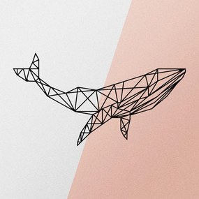 Acessório Decorativo de Parede Whale – Preto – 56 x 31 cm