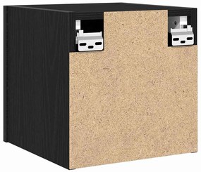 Gabinetes de TV Montados na Parede vidaXL 2 pcs Carvalho Preto 30,5x30