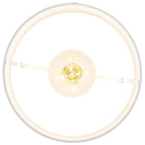 Luminária de teto moderna com cúpula branca de 25 cm - Combi Country / Rústico