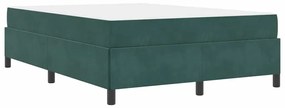 Estrutura da Cama Branco e Cinza Claro 160 x 200 cm Veludo