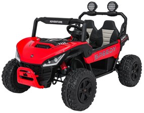 Buggy elétrico para Crianças SPEEDY 12V  4x4 Rodas de espuma EVA, Assento Couro ecológico Vermelho
