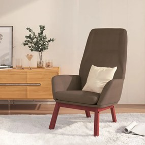 vidaXL Cadeira de descanso tecido cinzento-acastanhado
