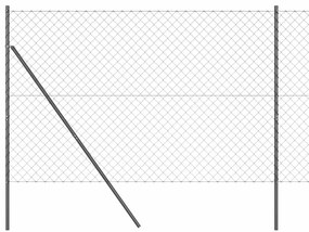 Conjunto de Postes de Cerca Cinzeto 1.6 x 25 m