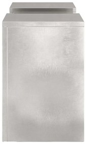 Suportes de Plantas para Exterior Pilar 2 pcs 24x24x35 cm Aço Inoxidáv