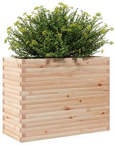 Vaso/floreira de jardim 90x40x68,5 cm madeira de pinho maciça