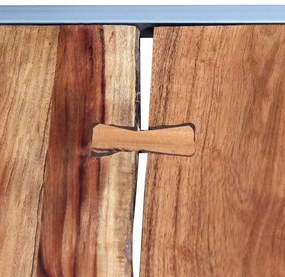 Conjunto de mesas de centro 2 pcs madeira de acácia maciça