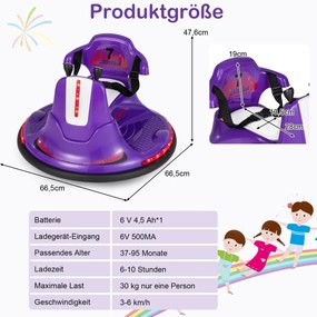 Carro elétrico infantil com histórias, música, buzina, faróis e controle remoto, preto