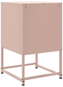 Mesa de cabeceira 36x39x60,5 cm aço rosa