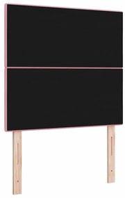 Cabeceira LED vidaXL Rosa 100 cm Veludo