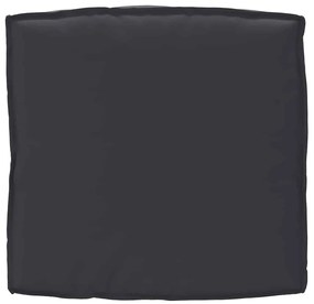 Almofada de Palete para Assento Preta 80x80x12 cm Tecido Oxford