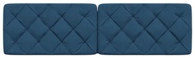 Almofadão de cabeceira 180 cm tecido azul