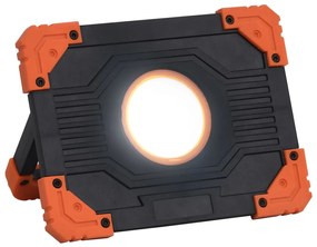 Holofote portátil c/ iluminação LED 10 W ABS branco frio