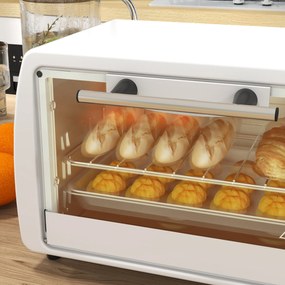 HOMCOM Mini Forno Elétrico 10 Litros 750W com Temperatura até 230 °C T