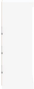 Aparador com luzes LED 81x37x100 cm branco